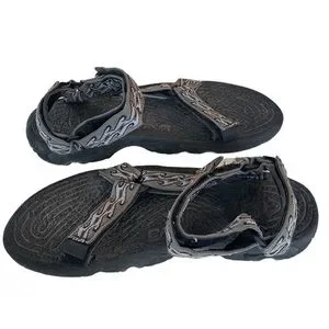 Teva | Shoes | Teva Terradactyl Sandals Gray Grey Black Wave 